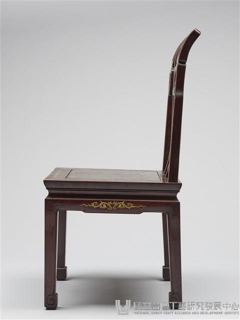 鑲龍吐珠鏍鈿古董家具-椅子（無扶手）藏品圖，第3張