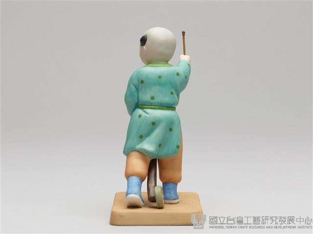 嬰戲陶偶(六之三)騎木馬藏品圖，第2張
