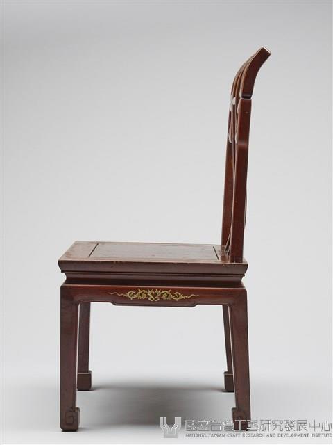 鑲龍吐珠鏍鈿古董家具-椅子（無扶手）藏品圖，第3張