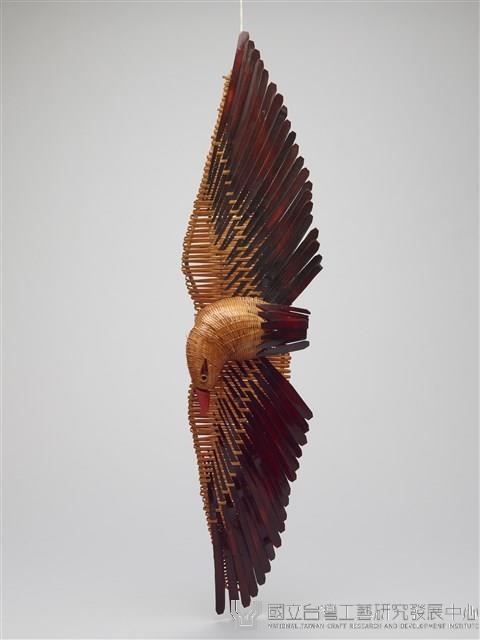 竹編染色老鷹藏品圖，第1張