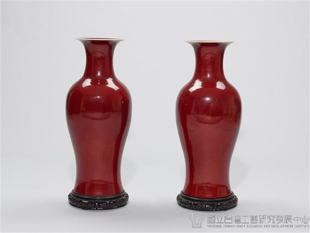 銅紅釉觀音瓶藏品圖，第1張