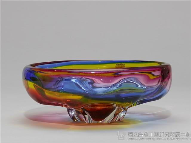 七彩琉璃圓盤藏品圖，第2張