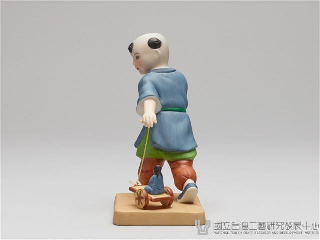 嬰戲陶偶(六之二)拉孔明車藏品圖，第2張