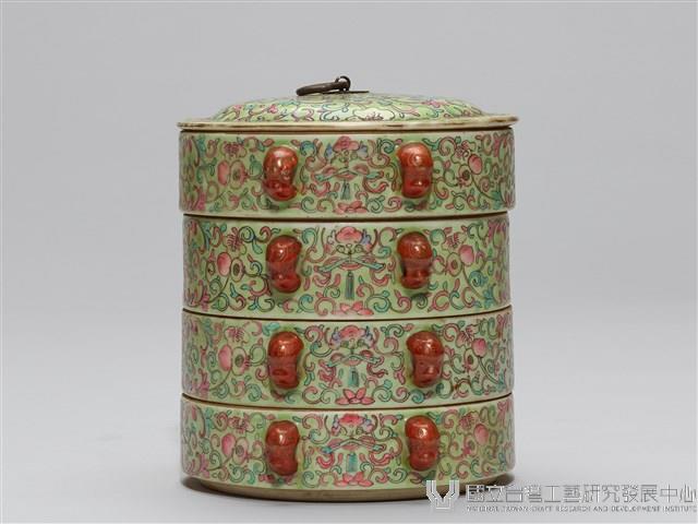 琺瑯彩圓形多層套盒藏品圖，第3張