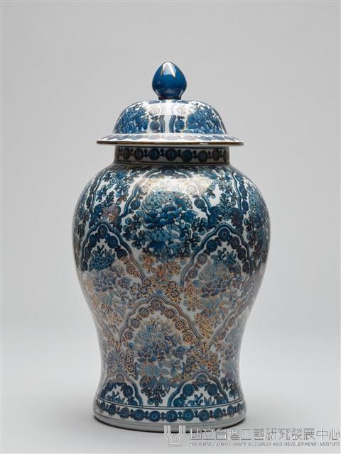 青花描金將軍罐藏品圖，第1張