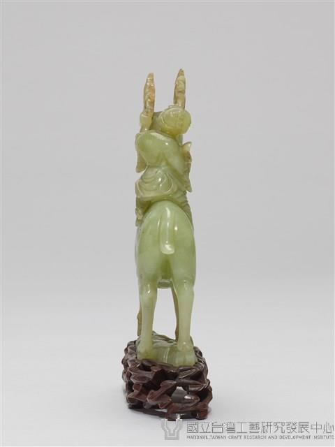 騎鹿童子石雕玉器藏品圖，第3張