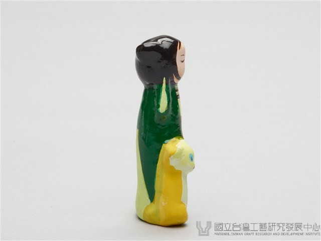 泥人張泥偶(一盒八個)-少女與愛犬藏品圖，第4張