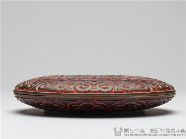 雕漆圓扁盒藏品圖，第3張