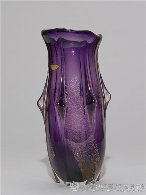 琉璃紫色琉璃花器藏品圖，第3張