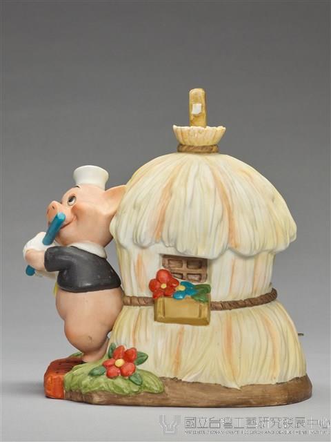 小紅豬吹笛子/三隻小豬（音樂盒）藏品圖，第4張