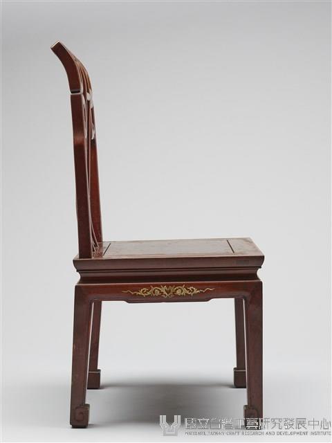 鑲龍吐珠鏍鈿古董家具-椅子（無扶手）藏品圖，第5張