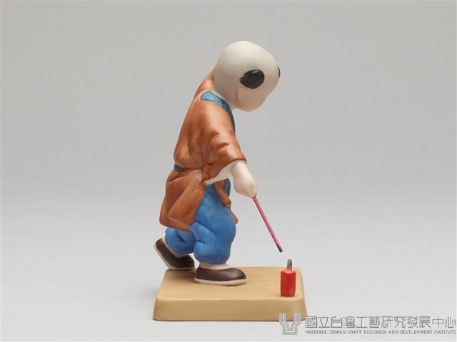 嬰戲陶偶(六之五)玩炮竹藏品圖，第4張