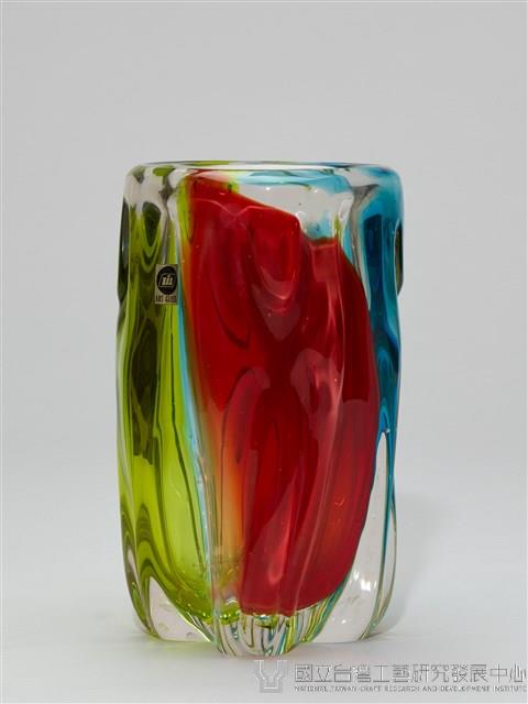七彩琉璃花瓶藏品圖，第4張