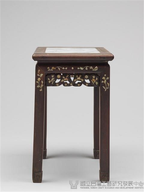 精雕螺鈿山水雲石茶几藏品圖，第5張