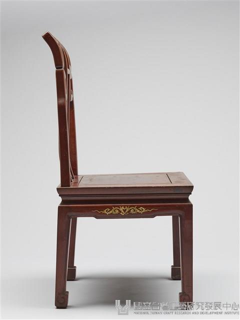 鑲龍吐珠鏍鈿古董家具-椅子（無扶手）藏品圖，第5張