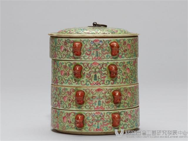 琺瑯彩圓形多層套盒藏品圖，第5張