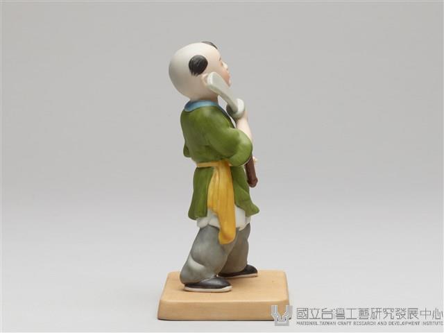 嬰戲陶偶(六之一)耍關刀藏品圖，第4張