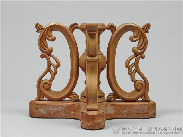 精雕日本實木茶几托藏品圖，第4張