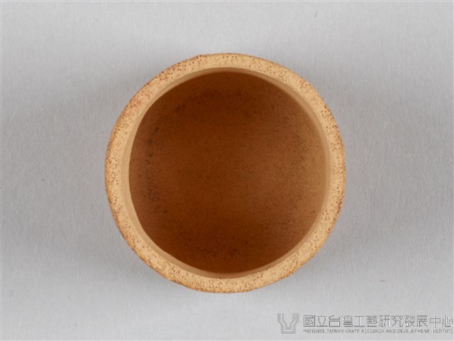 宜興陶仿竹茶具組-茶杯藏品圖，第3張