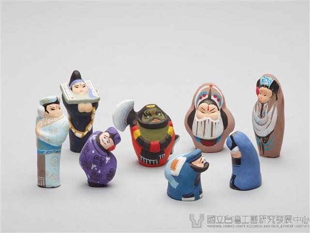 泥人張泥偶(一盒八個)藏品圖，第3張