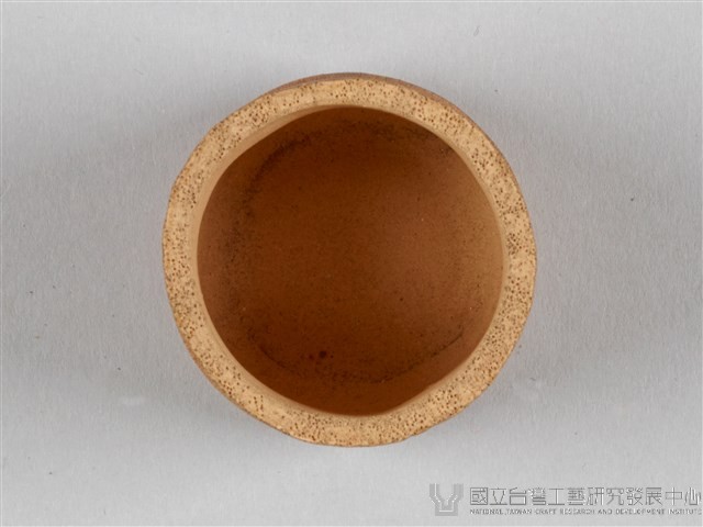宜興陶仿竹茶具組-茶杯藏品圖，第3張