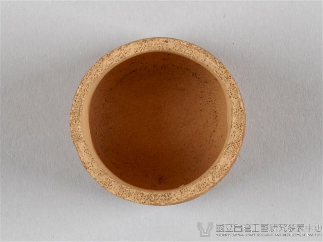宜興陶仿竹茶具組-茶杯藏品圖，第3張