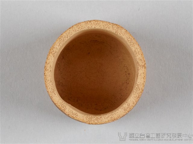 宜興陶仿竹茶具組-茶杯藏品圖，第3張