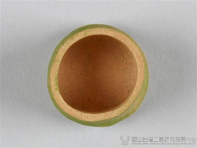 宜興陶仿竹茶具組-茶杯藏品圖，第3張