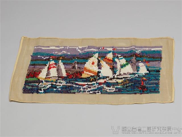 上海絨織墊(帆船)藏品圖，第2張