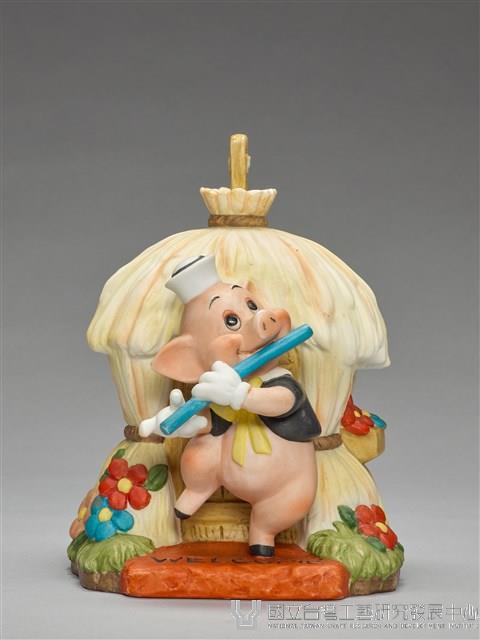 小紅豬吹笛子/三隻小豬（音樂盒）藏品圖，第3張