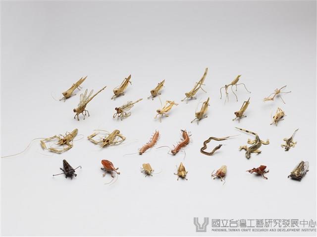 棕編昆蟲、爬蟲26個藏品圖，第1張