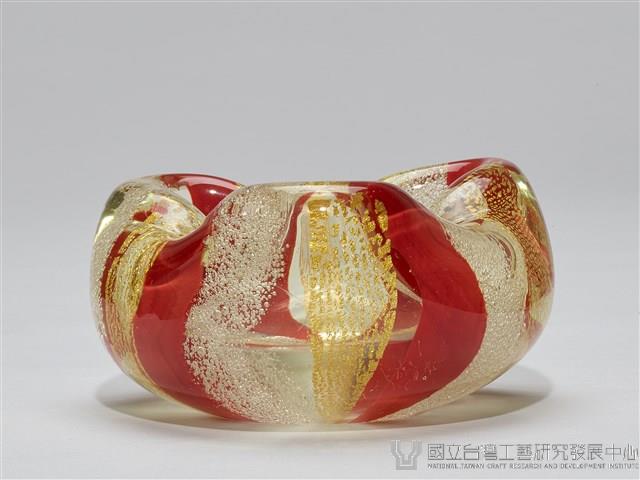 七彩琉璃煙灰缸藏品圖，第3張