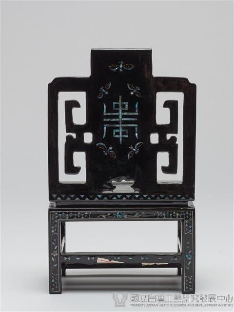 螺細漆椅形茶几擺設(三件)-椅子藏品圖，第3張