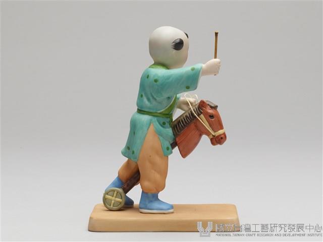 嬰戲陶偶(六之三)騎木馬藏品圖，第3張