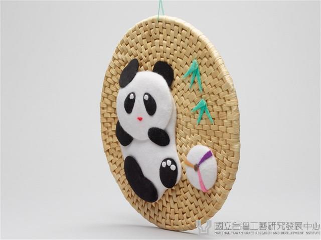 貓熊草編掛飾藏品圖，第2張