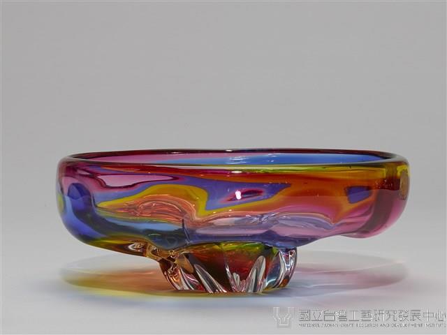 七彩琉璃圓盤藏品圖，第3張