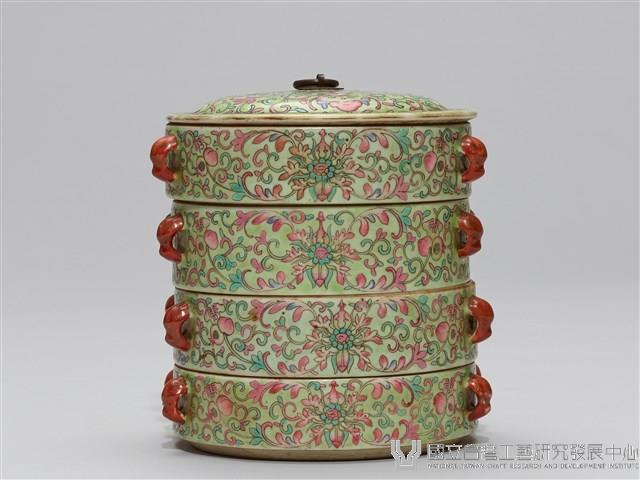琺瑯彩圓形多層套盒藏品圖，第4張