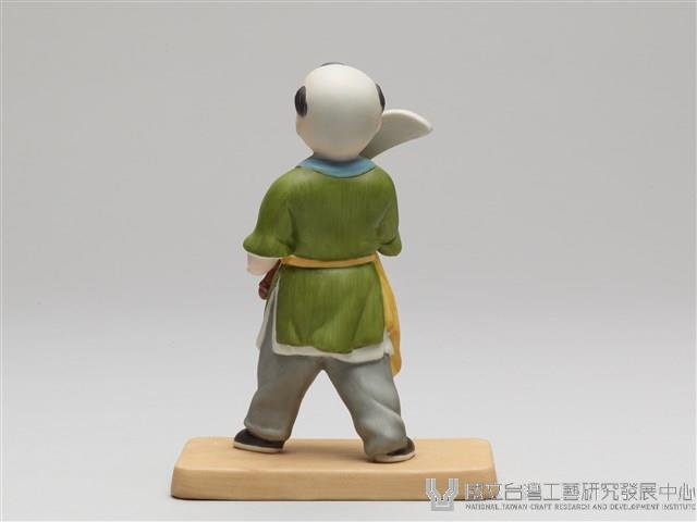 嬰戲陶偶(六之一)耍關刀藏品圖，第3張