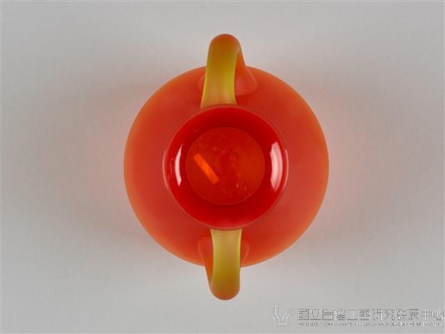 七彩琉璃雙耳瓶藏品圖，第5張