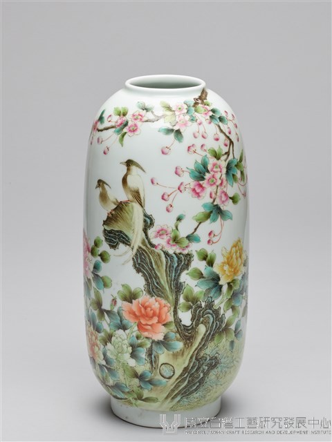 琺瑯彩花鳥紋燈籠瓶藏品圖，第1張