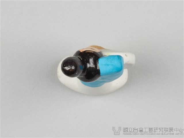 泥人張泥偶(一盒八個)-執扇仕女藏品圖，第6張