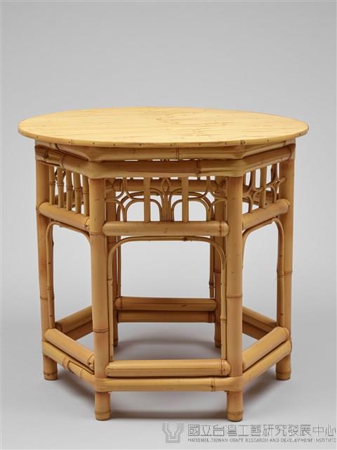 竹製六角桌藏品圖，第1張