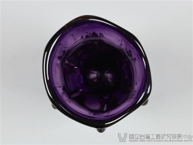 琉璃紫色琉璃花器藏品圖，第5張
