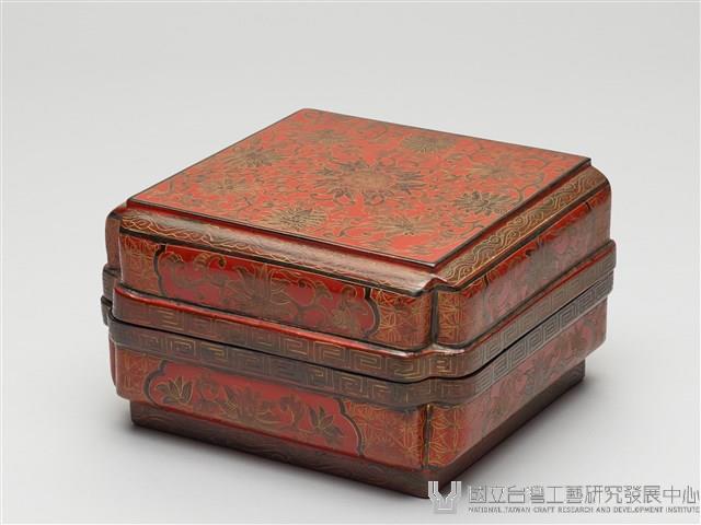 倭角方形漆盒藏品圖，第1張
