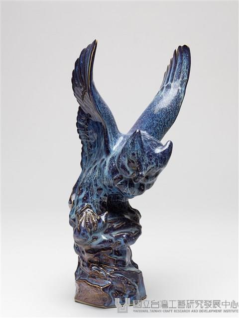 鈞釉貓頭鷹塑像藏品圖，第6張