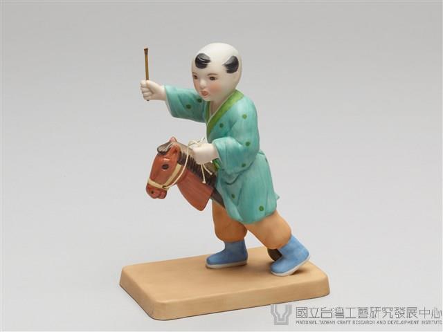 嬰戲陶偶(六之三)騎木馬藏品圖，第6張