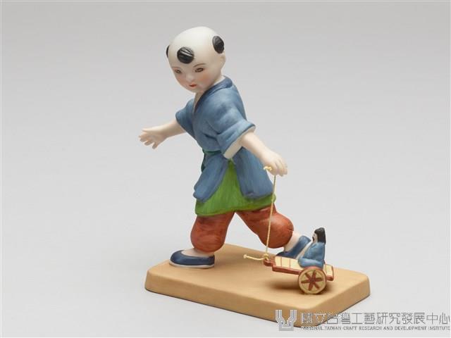 嬰戲陶偶(六之二)拉孔明車藏品圖，第6張