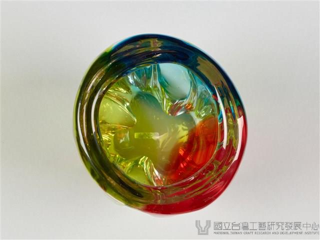 七彩琉璃花瓶藏品圖，第6張
