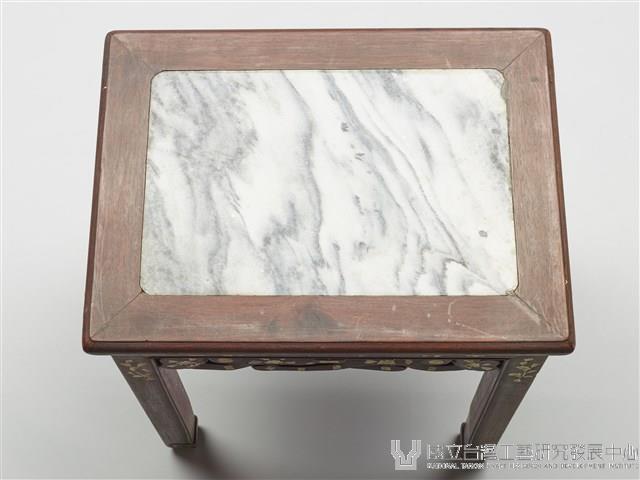 精雕螺鈿山水雲石茶几藏品圖，第6張