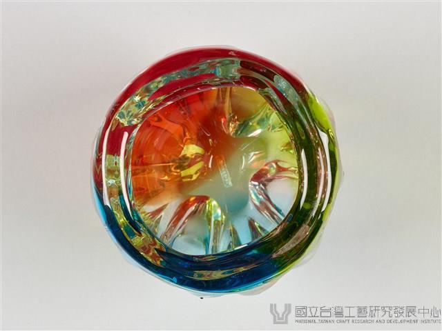 七彩琉璃花瓶藏品圖，第6張